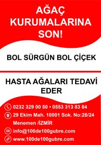 Kuruyan ağaçları tedavi eder